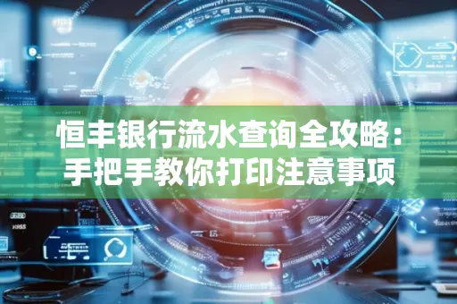 恒丰银行流水查询全攻略：手把手教你打印注意事项