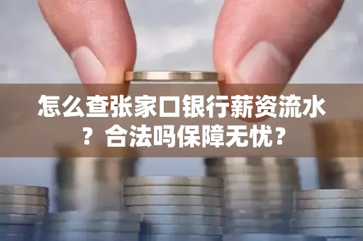 怎么查张家口银行薪资流水？合法吗保障无忧？