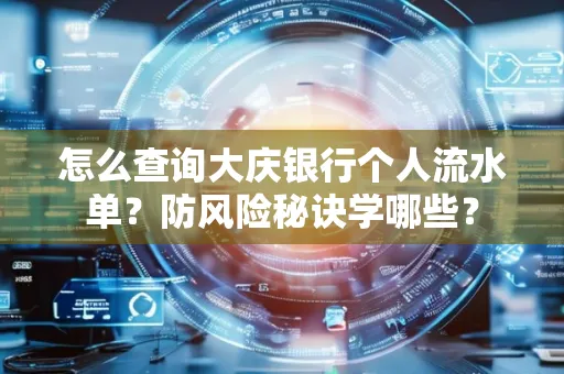 怎么查询大庆银行个人流水单？防风险秘诀学哪些？