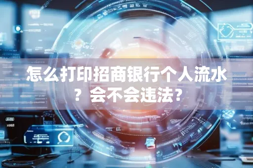 怎么打印招商银行个人流水？会不会违法？