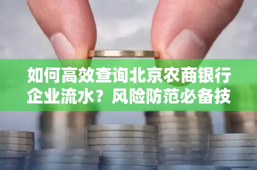 如何高效查询北京农商银行企业流水？风险防范必备技巧全解析！