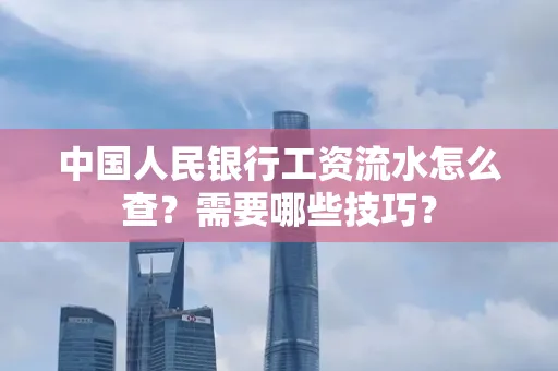 中国人民银行工资流水怎么查？需要哪些技巧？