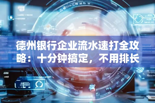 德州银行企业流水速打全攻略：十分钟搞定，不用排长队！