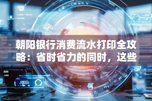朝阳银行消费流水打印全攻略：省时省力的同时，这些坑别踩！